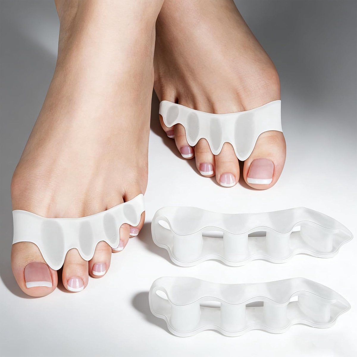 4 Delige Set Teenverbreiders Machinewasbaar Teenverbreiders Voor Corrigerende Ondersteuning En Ontlasting, Geschikt Bij Hallux Valgus, Hamertenen En Buniontenen
