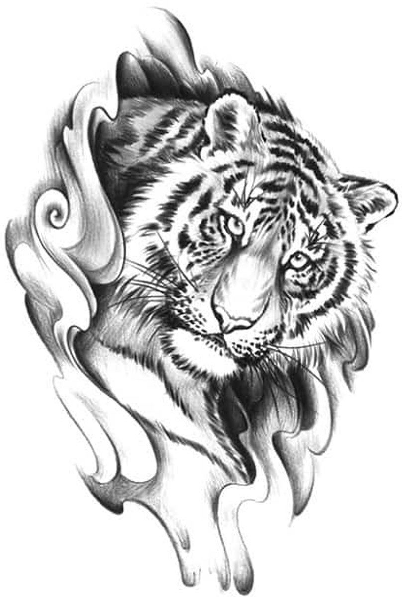 Tijdelijke tattoo tijger 3 dagen