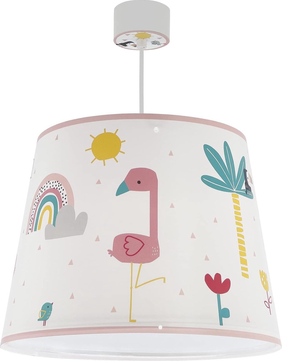 Kinder hanglamp plafondlamp kinderkamer kinderlamp Flamingo Vlaams dieren