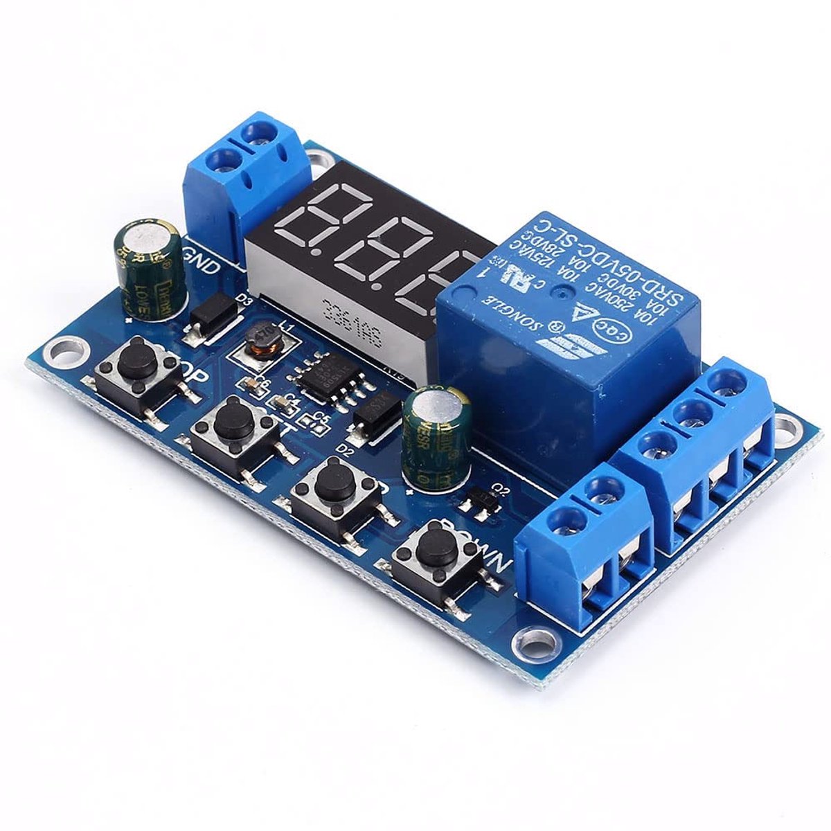 Laagspanningsuitschakeling, beschermt DC 6-40 V, digitale accubewaker, onderspanningsbeschermingsmodule met lcd-display voor lithium batterij en lood-zuur batterij programmeerbaar