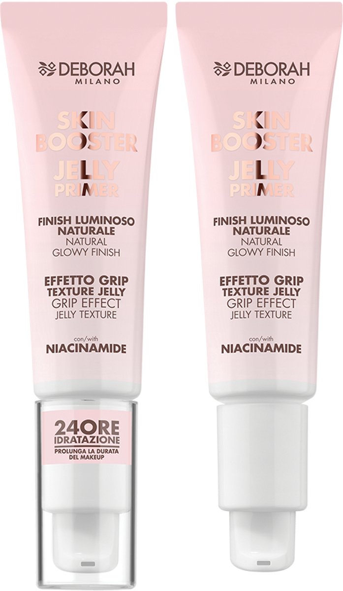 Deborah Milano Skin Booster Jelly Primer – Transparante Make-up Primer – Minimaliseert Poriën & Matteert De Huid – Sebum Control & Anti-Glans – Voor Gladde, Egaliserende & Langhoudende Make-up Basis