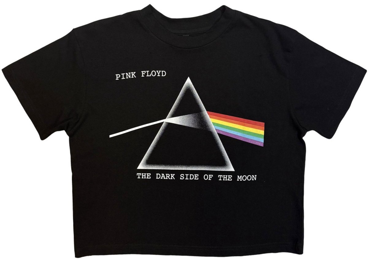 Pink Floyd - Dark Side of the Moon Courier Crop top - XL - Zwart