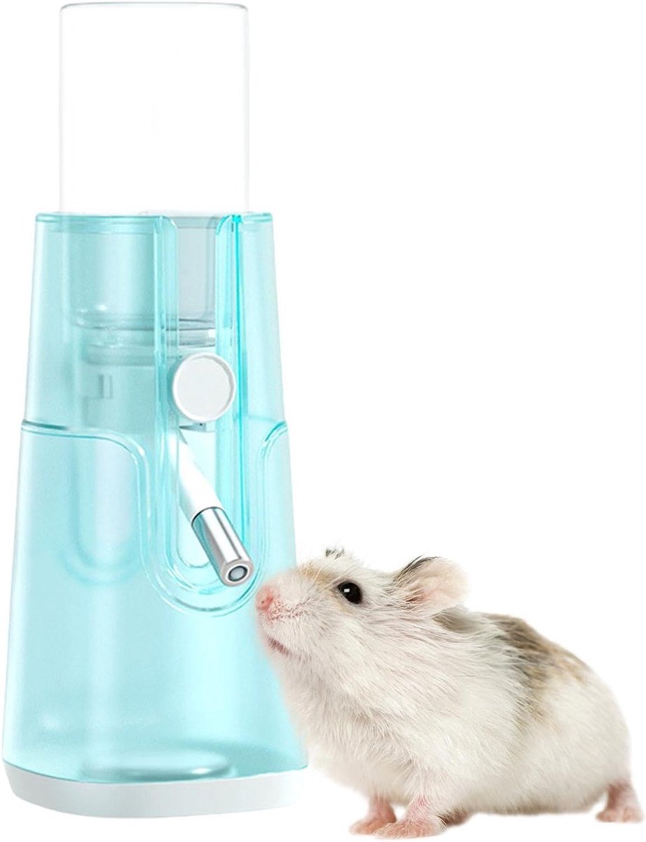 Hamster Waterfles - Drinkfles Kleine Dieren - Kleine Dieren Hydrateren - Anti-lek Ontwerp - 120 ml - Blauw