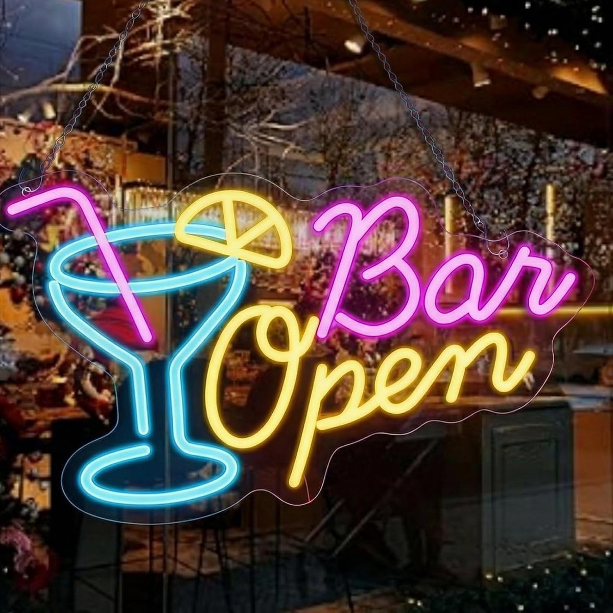 Neon bar open lichtsignaal - LED neon sign USB - flexibel en veilig - perfect voor thuisbar of feest - SnelShoppen