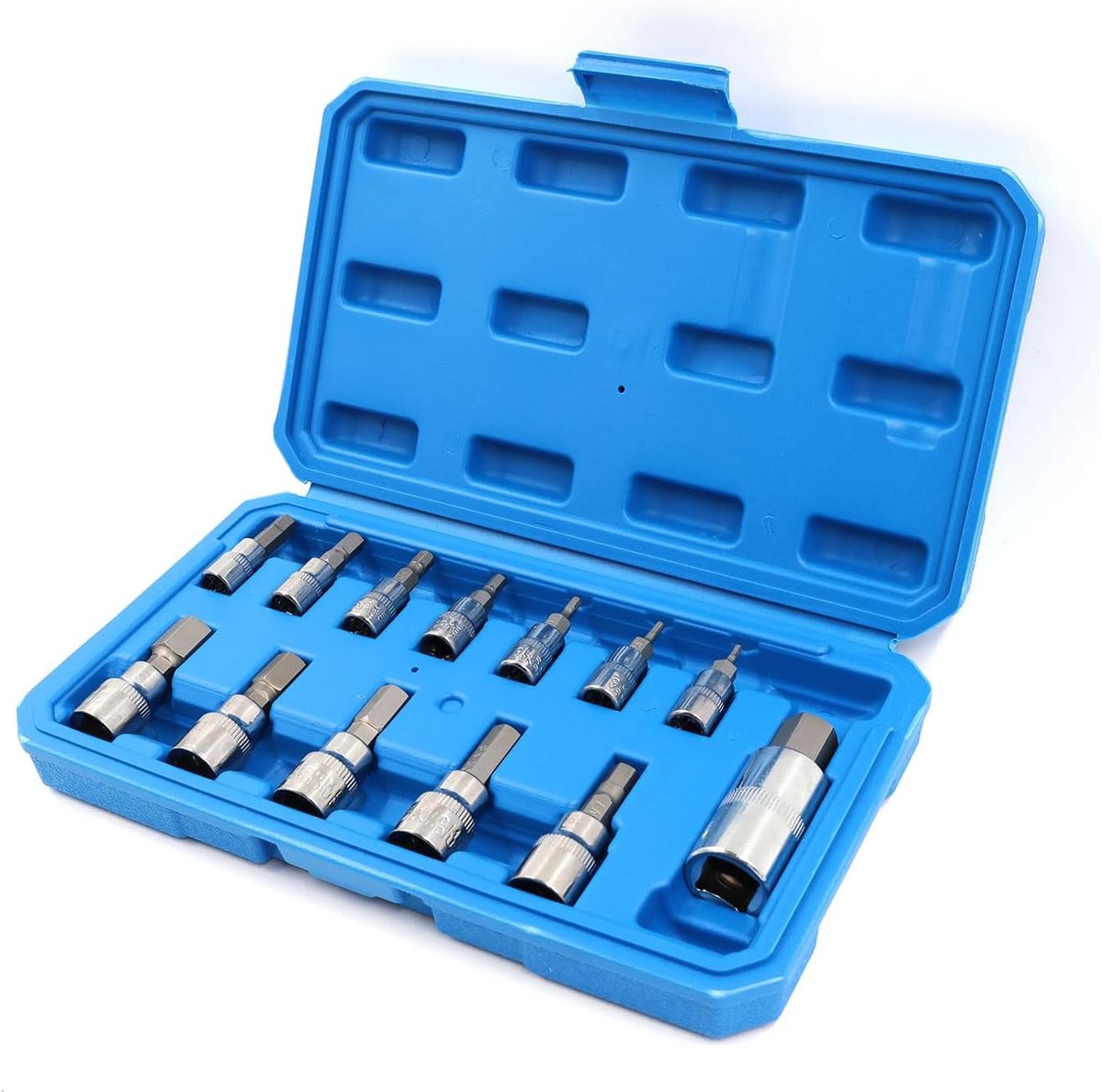 Inbussleutelset 13-delig - 1/2 3/8 1/4 inch - chroom vanadium - duurzaam en roestbestendig - SnelShoppen