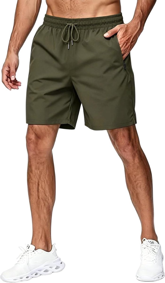 Sportshorts heren - sneldrogend - met zakken - ideaal voor strand - SnelShoppen