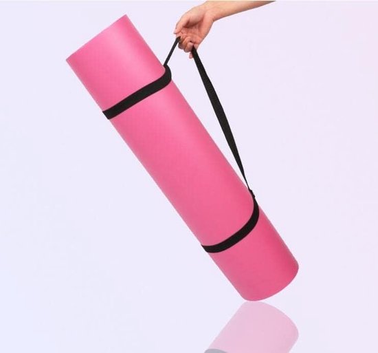 Yogamat Schuim - Fitnessmat Pilatesmat - Sporten en Ontspannen - Antislip NBR Schuim - 183 x 61 cm - Paars van Yogamat — afbeelding 3