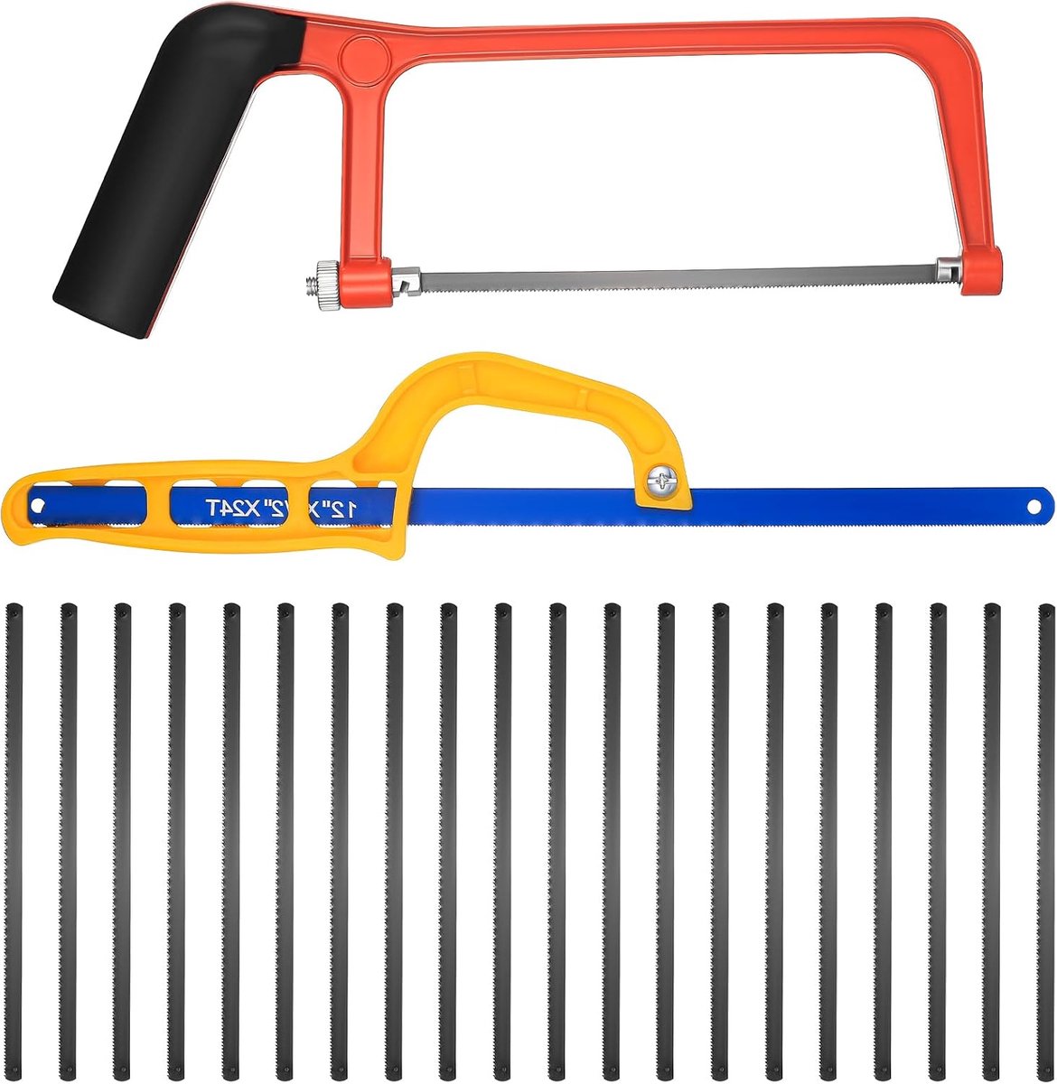 Junior ijzerzaag & 30 cm handzaag - metalen ijzerzaag - met 20 vervangende strips - SnelShoppen