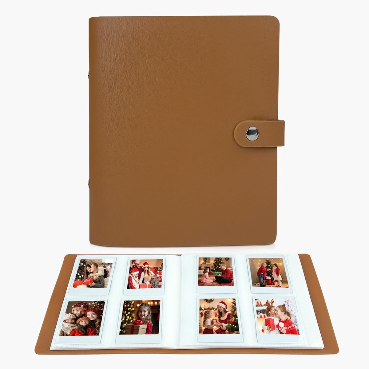 Fotoalbum 320 Slots - Bruin - Geschikt voor Fujifilm Instax Mini en Polaroid - Bewaar je mooiste herinneringen - SnelShoppen