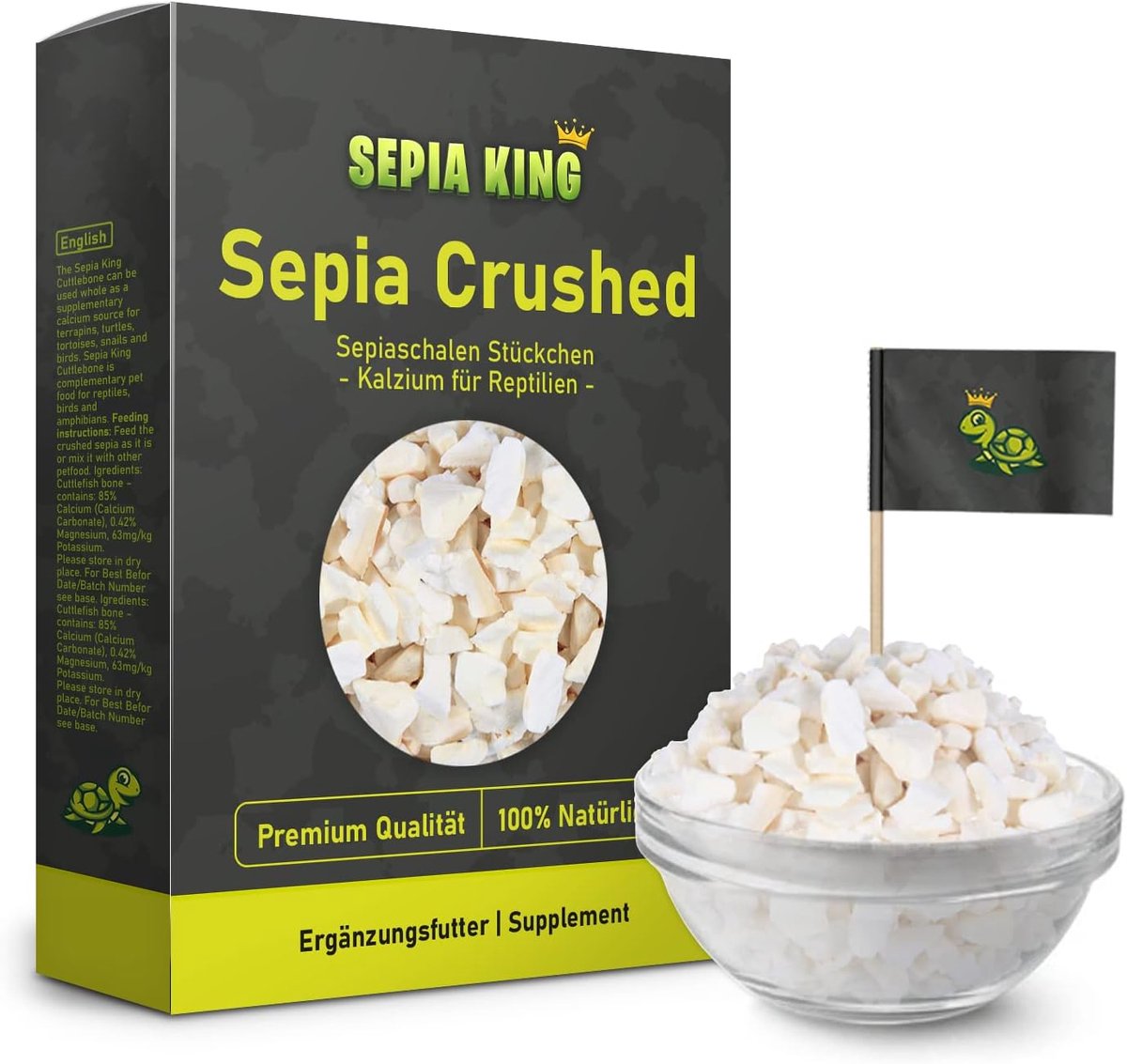 Sepia schelpen breuk - premium kwaliteit - 100% natuurlijk - calcium voor reptielen - SnelShoppen