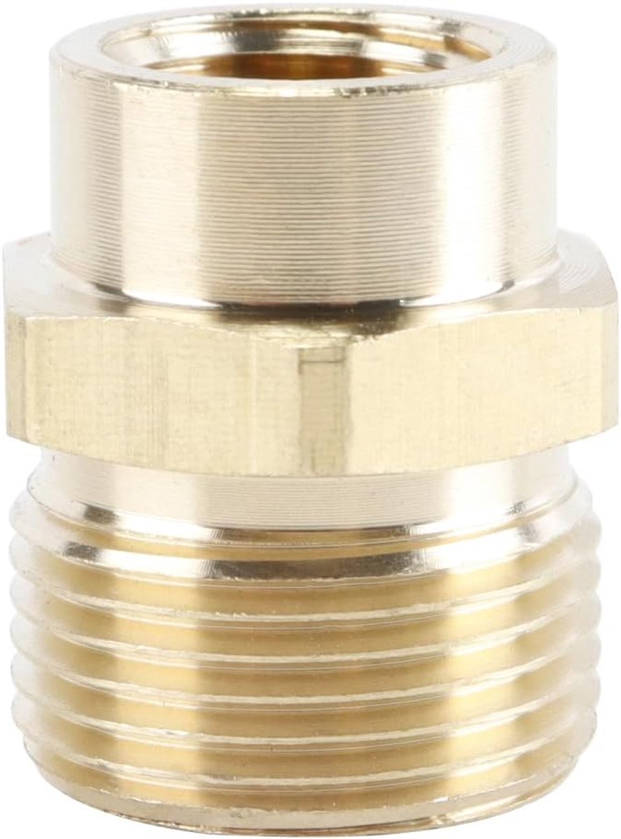 Hose connector M14 vrouwelijk naar M22 mannelijk - messing - eenvoudig te installeren - veelzijdig gebruik - SnelShoppen