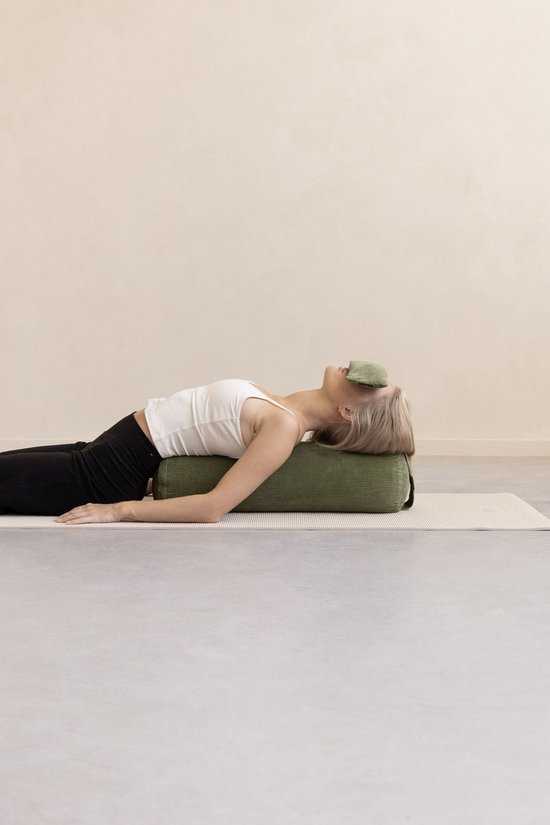 Oogkussen rib lavendel olijfgroen eco - Lotus — afbeelding 3