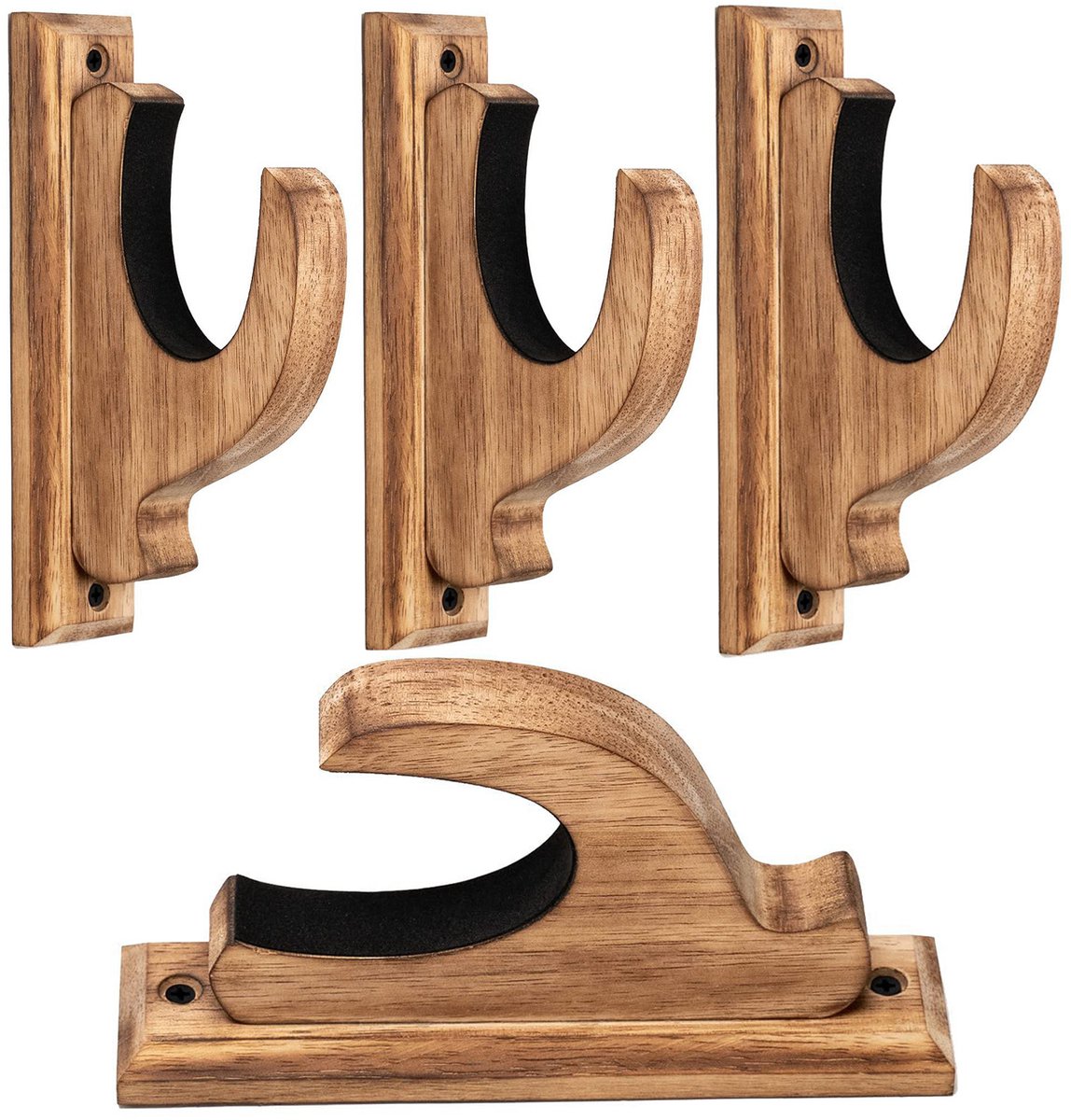 Wandopbergrek - houten decoratief wandbord ruimtebesparend ophangrek voor kleine spullen woonkamer keuken en slaapkamer muurdecoratie