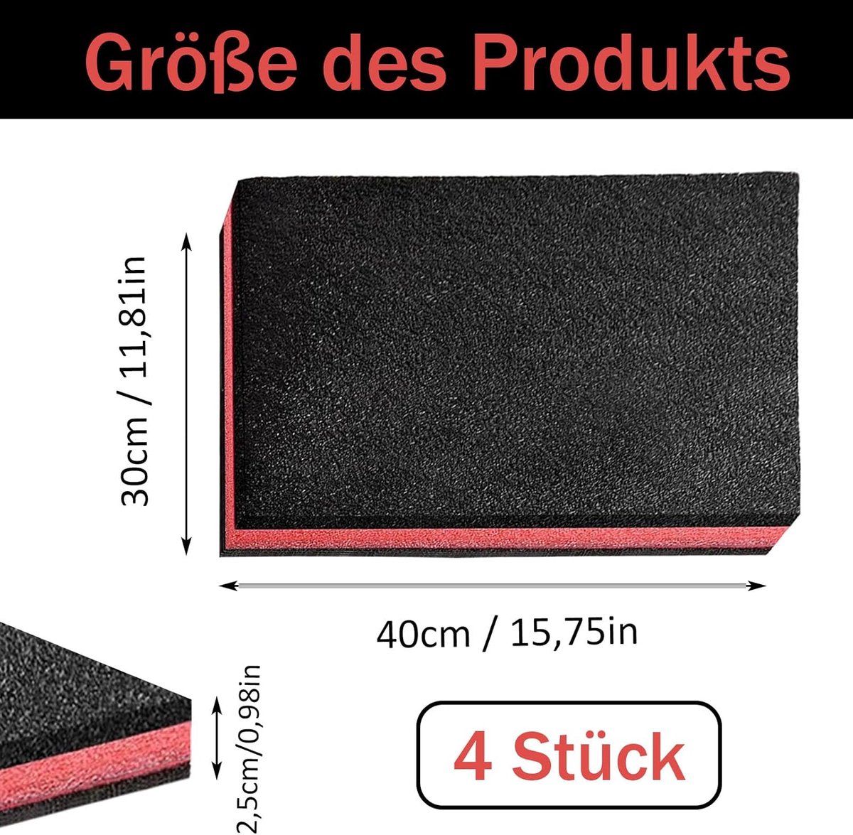 Toolbox Foam 40x30x2.5cm - EPE materiaal - 4 stuks - Ideaal voor gereedschapsopslag - SnelShoppen
