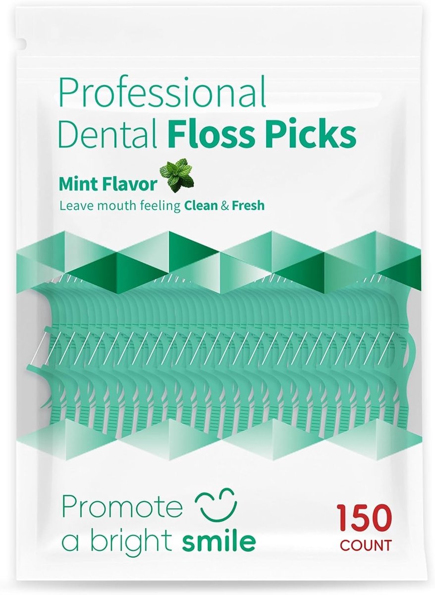 Tandfloss sticks 150 Stuks - Mint geur - Scheurvast - Voor dagelijkse mondverzorging - SnelShoppen