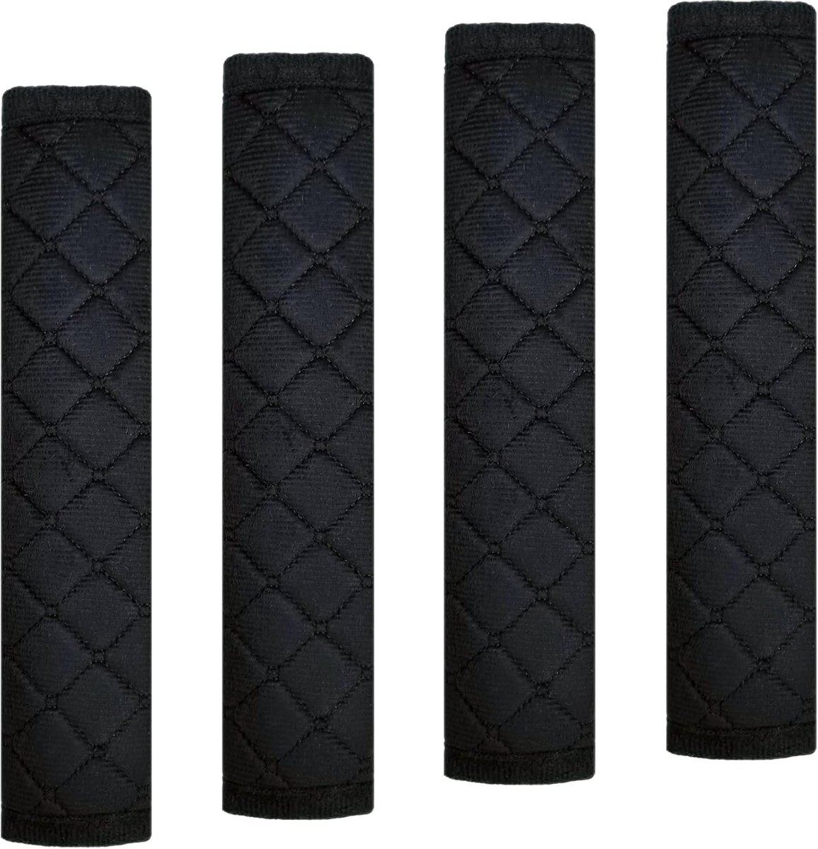 Car Belt Cushion, 4 Pieces, Car Seat Belt Pads, Soft Material Belt Protector, 27 cm, Black, Seat Belt Cover, Seat Belt - ShopVlot