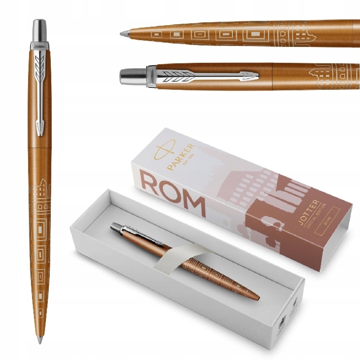 Parker Jotter Global Icons CT BP - Stijlvolle Pen met Romeinse Inspiratie