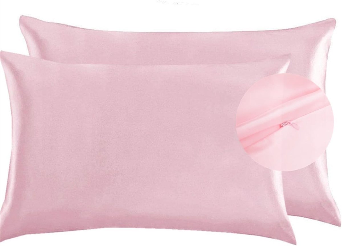 Satin Kussensloop 50x75cm - Luxe Microfiber - Vermindert Rimpels - Zacht voor Huid en Haar - ShopVlot