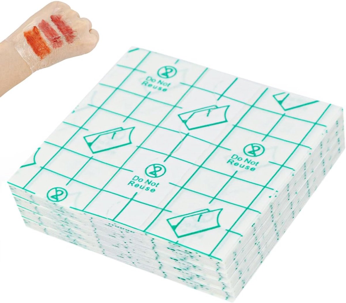 Makeup handpalette 100PCS - Zelfklevend - Transparant en waterproof - Ideaal voor make-upartiesten - ShopVlot