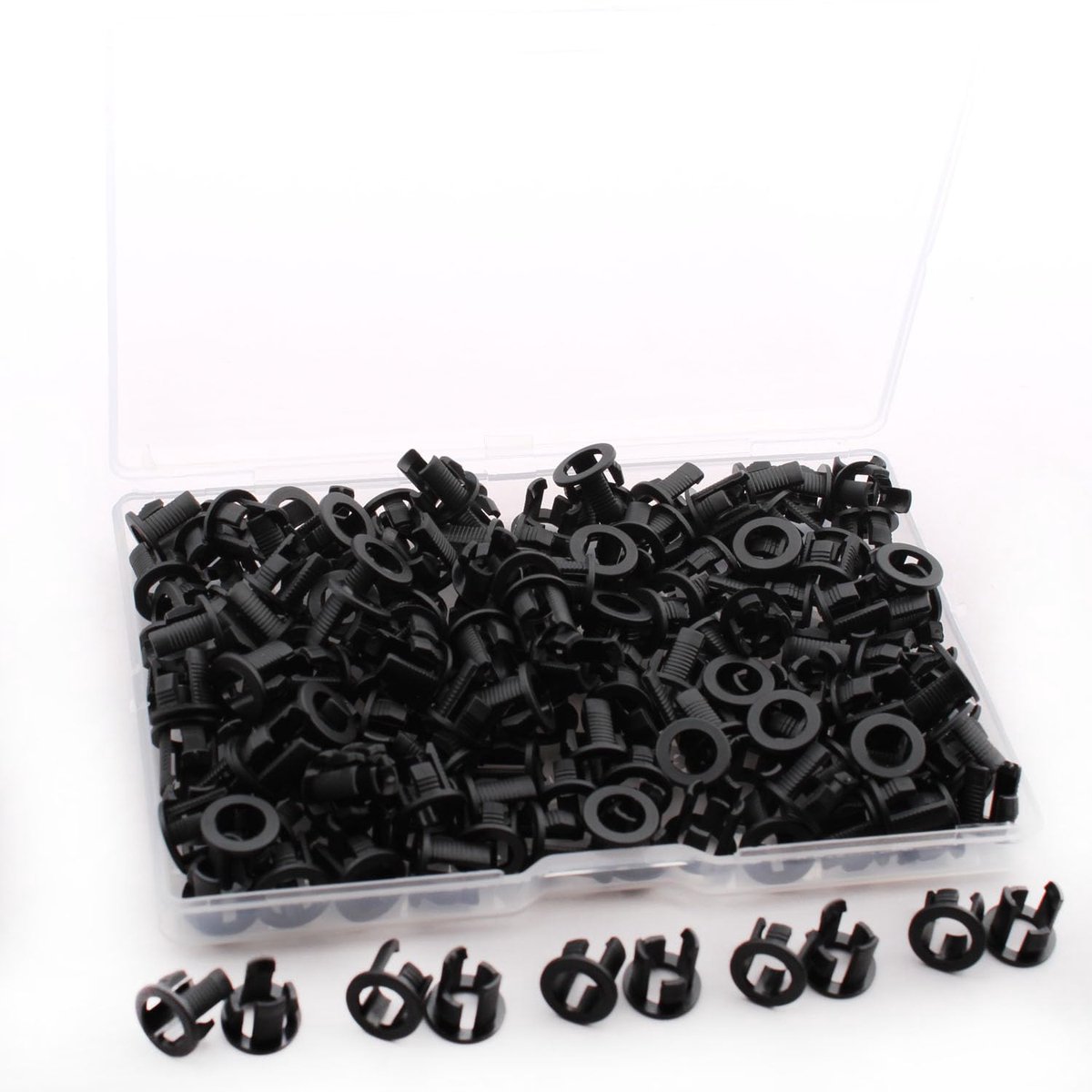 SnelShoppen - Pack van 160 LED Diode Houders, 5 mm Plastic Lamp Socket voor Diodes, LED Diodes, Verbindingsclips, Robuust en Duurzaam, Ideaal voor Pro