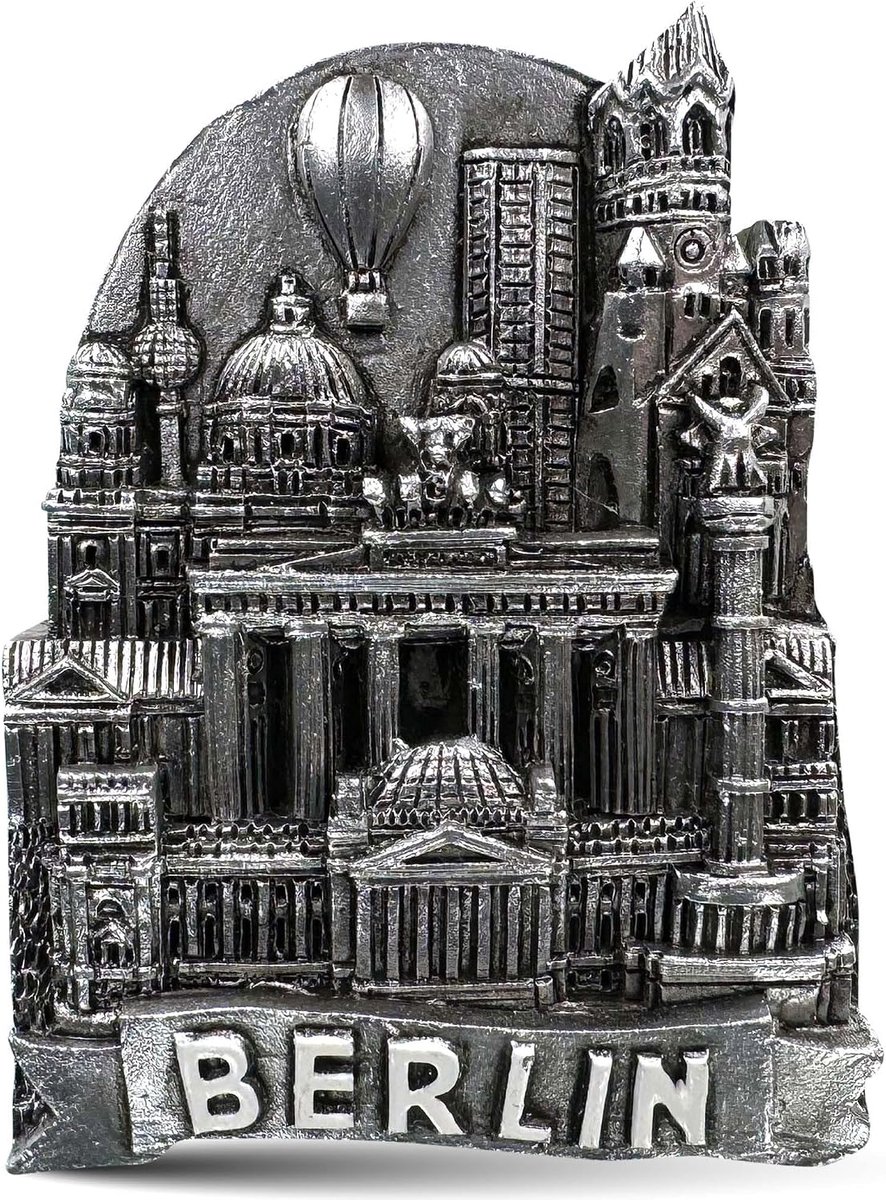 Magnet Berlin - 3D koelkastmagneten - polyresin - sterke hechting voor op de koelkast - ShopVlot