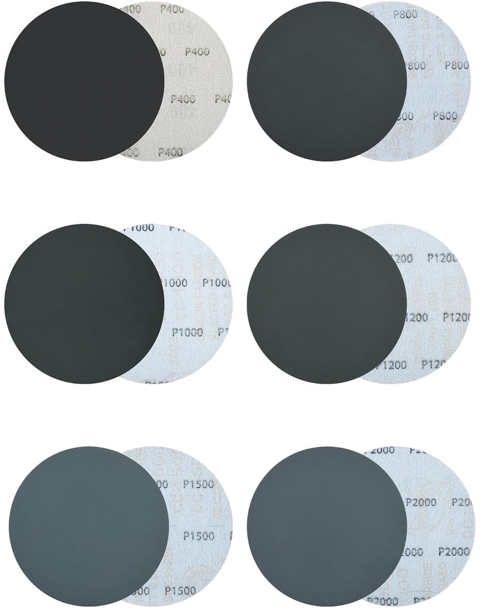 Schuurpapier 100 mm - Velcro - 60 schuurdiscs voor nat en droog schuren - Perfect voor hout en metaal - ShopVlot