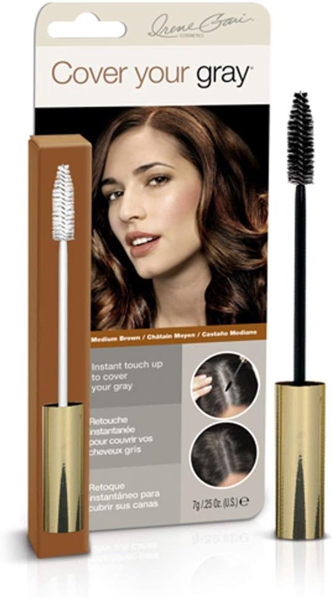 Haarverfkwast medium bruin - voor wortels - voedt en glanst - ideaal voor lang haar - ShopVlot