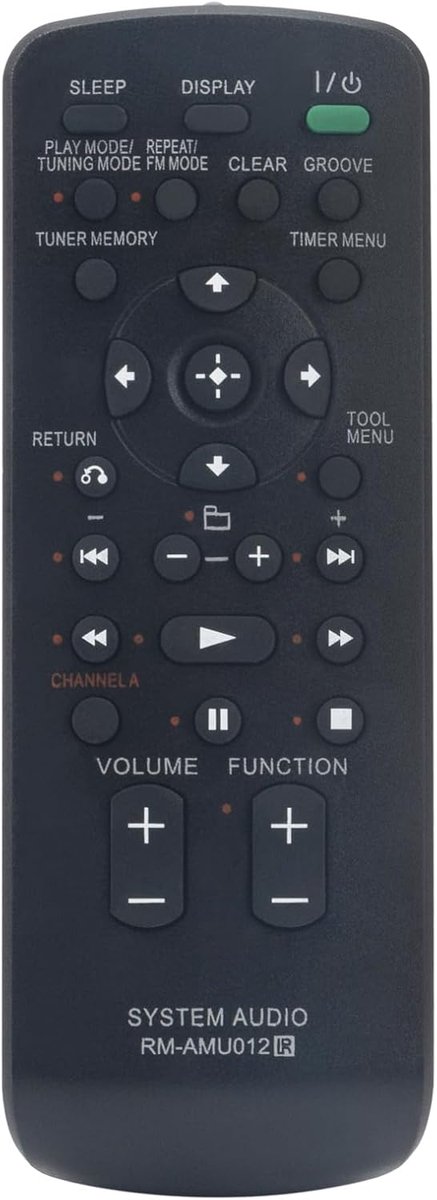 vervangende afstandsbediening RM-AMU012 - compatibel met Sony hifi audio systemen - eenvoudig in gebruik - ShopVlot