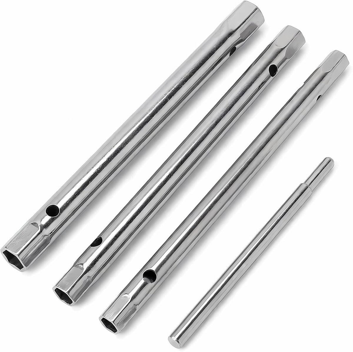 Pijpsleutel Set 4-Delig - 8 x 9/10 x 11/12 x 13 mm - Met Draaibare Krachtbalk - Ideaal voor Verborgen Moeren - ShopVlot