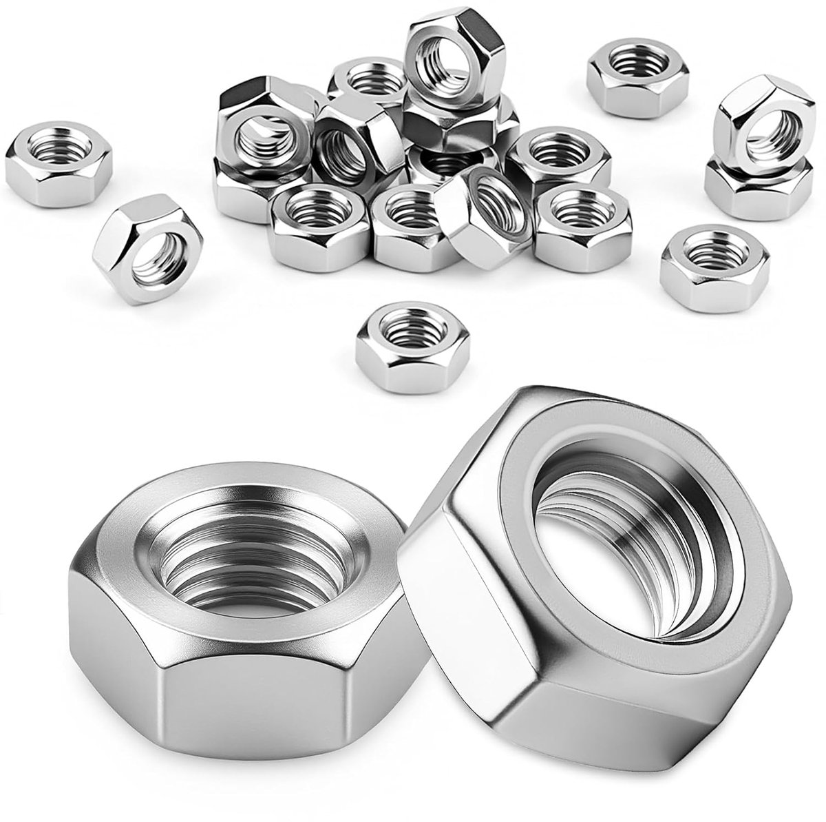 Hexnuten M6 - RVS A2 V2A - 30 Stuks - Perfect voor klussen en constructie - ShopVlot