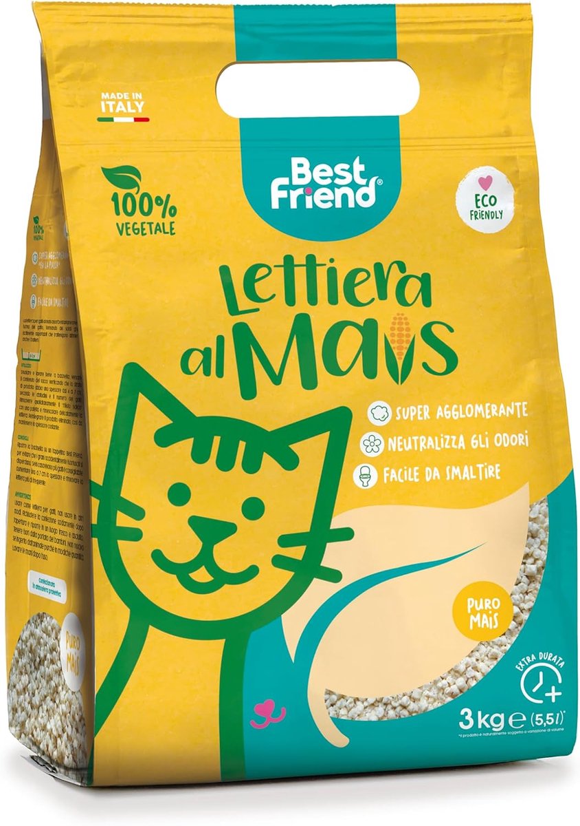 Kattegrit - Klontvormend - Maïs - Composteerbaar en eenvoudig te verwijderen - ShopVlot