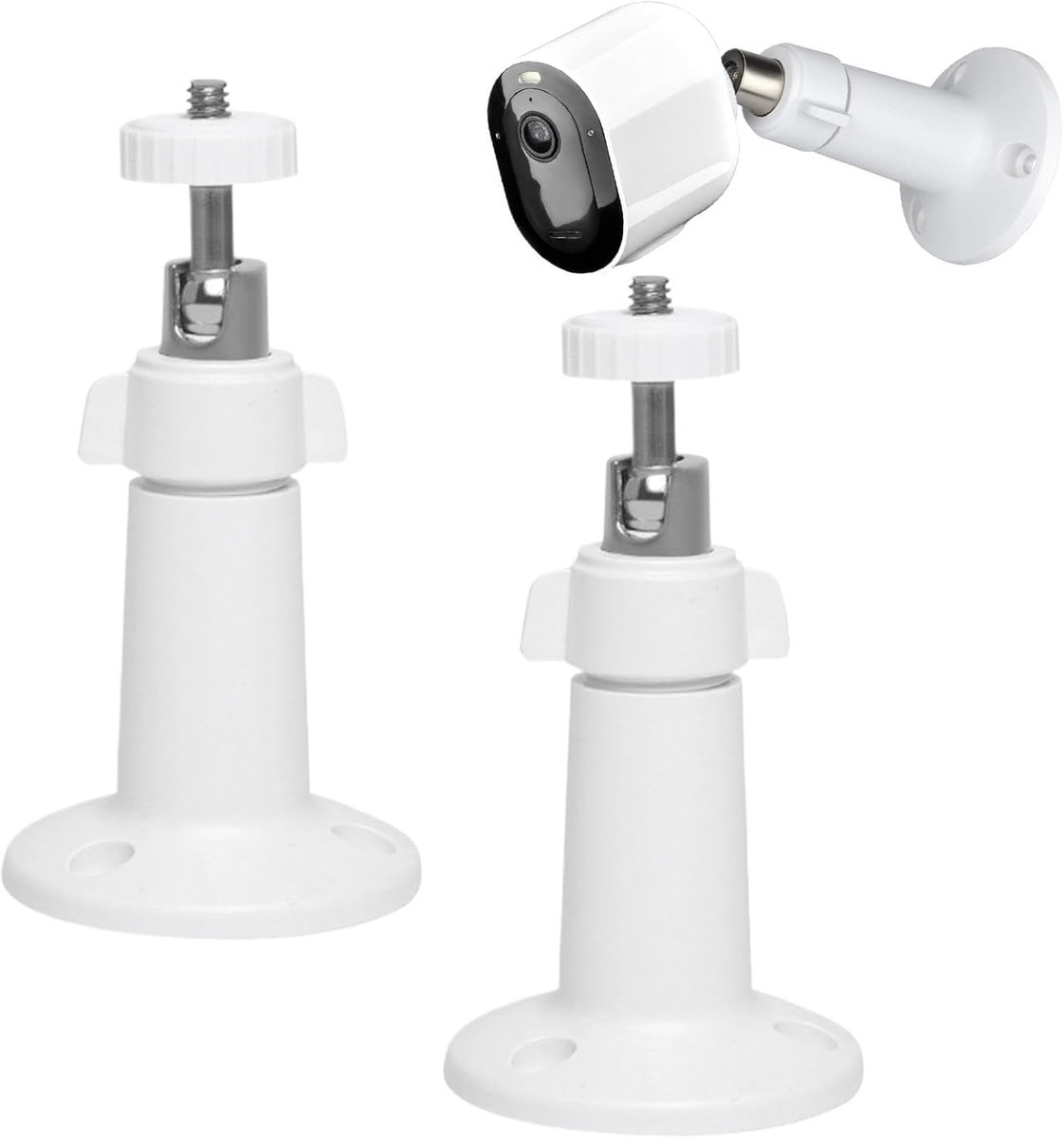 Camera wandhouder 360° verstelbaar - 2 stuks - wit - voor A rlo en A rlo Pro camera's - ShopVlot