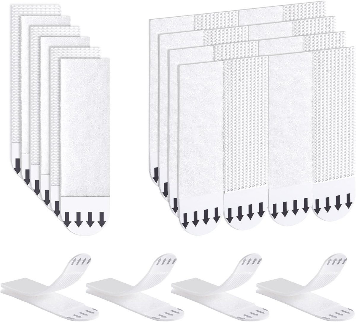 Foto ophangstrips heavy duty - 15 paar zelfklevende haak en lus - schadevrij voor het ophangen van foto's - ShopVlot