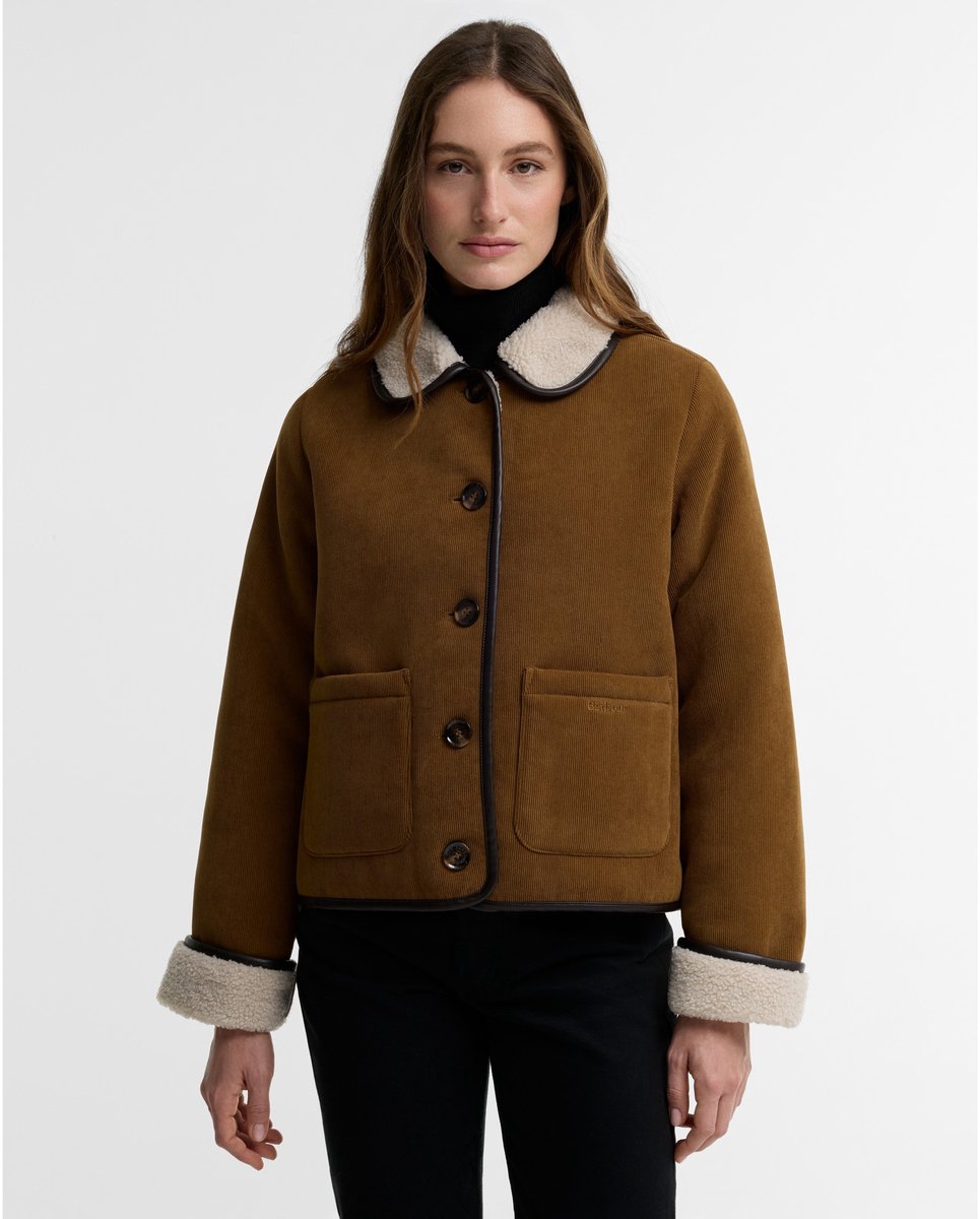 Barbour Bruin corduroy Penny Fleece jack