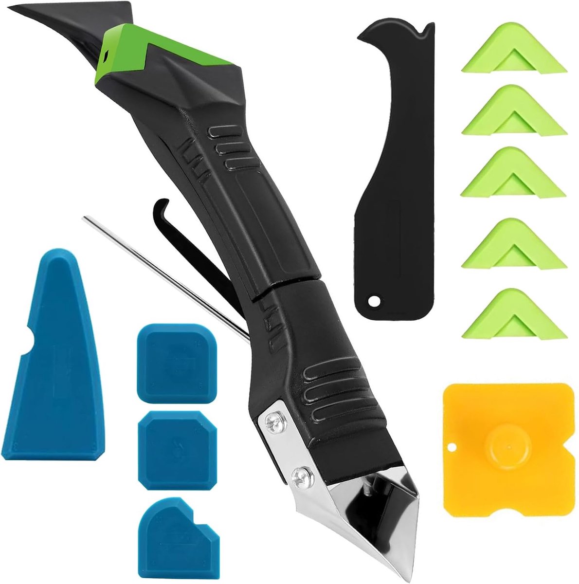 5-in-1 silicone scraper set - veelzijdige afdichtkit - voor ramen en tegels - verwijder defecten - SnelShoppen
