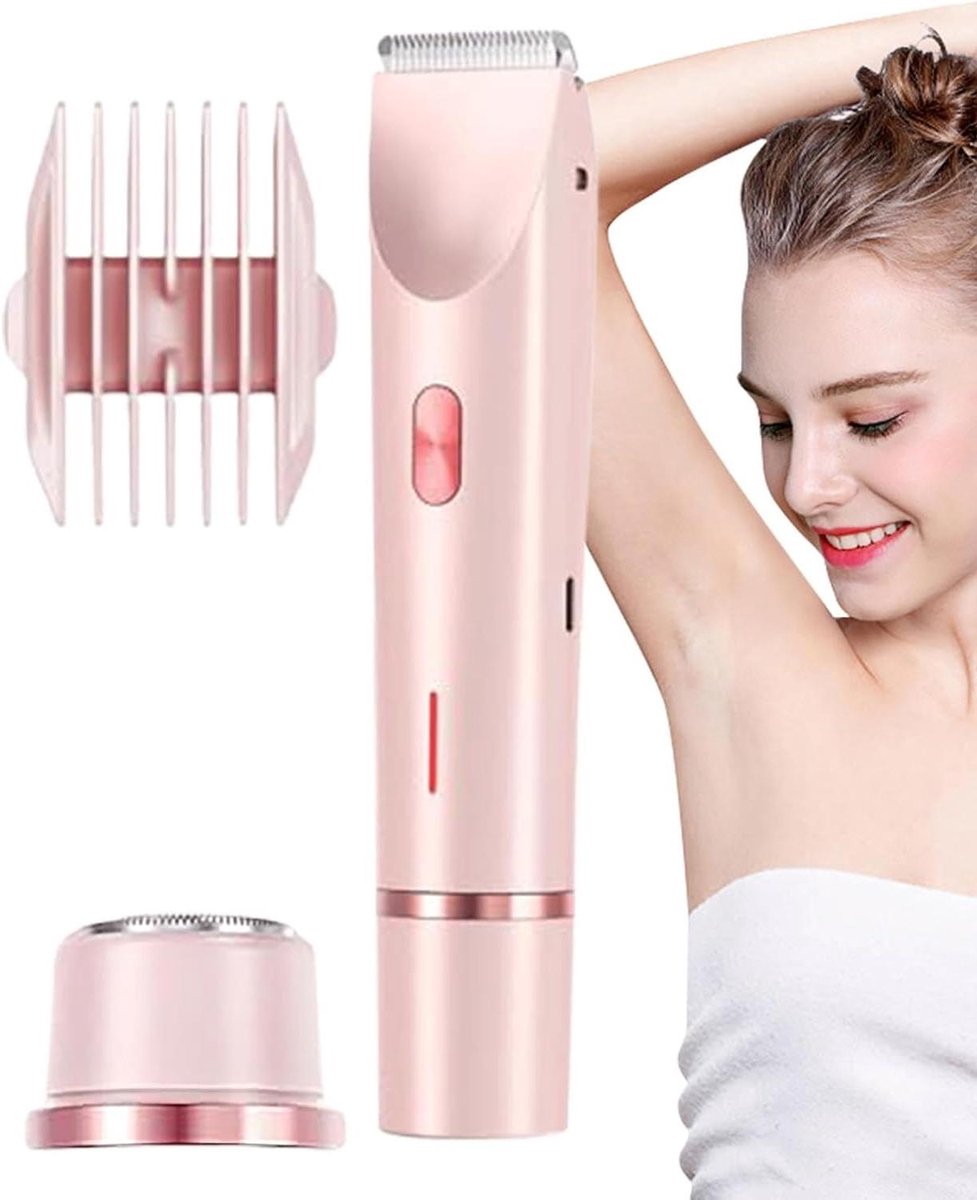 Dames Scheerapparaat - Draagbaar Epilator - Snelle Verzorging - Waterdicht Ontwerp - 16.7 cm - Roze