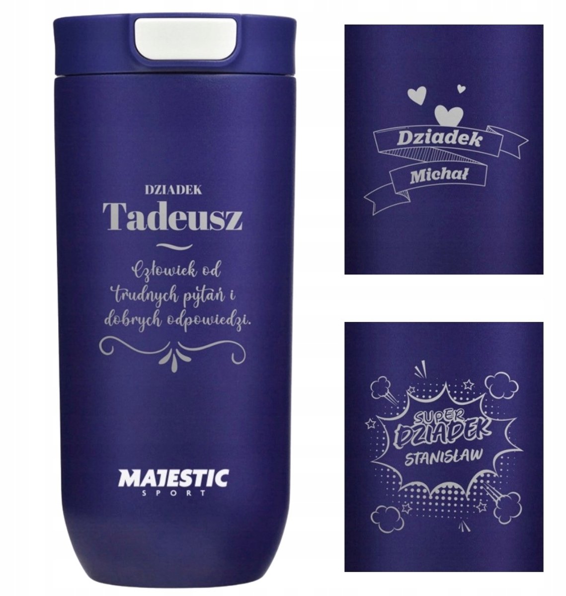 Merkloze Thermosbeker met Gravure - Cadeau voor Opa