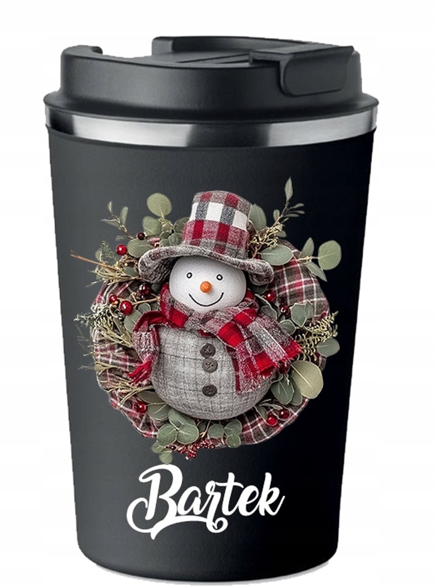 Gepersonaliseerde Thermosbeker met Naam - Kerstcadeau