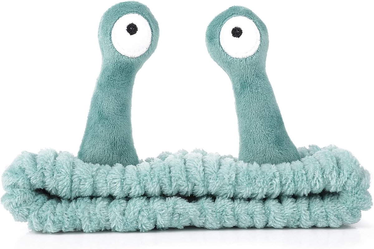 Hoofdband voor het wassen van je gezicht - slakkenogen - coral fleece - ideaal voor huidverzorging - ShopVlot