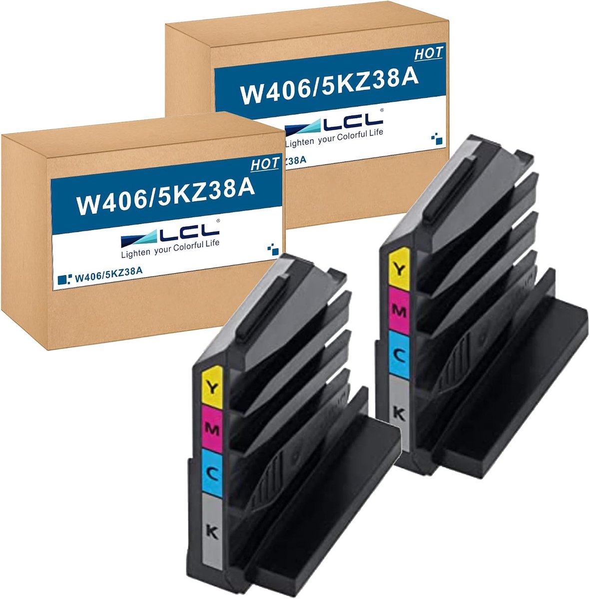 Printercartridges LCL NCPHPW2060A/2K - Compatibel met HP Color Laser - 2 stuks - Voor optimale afdrukkwaliteit - ShopVlot