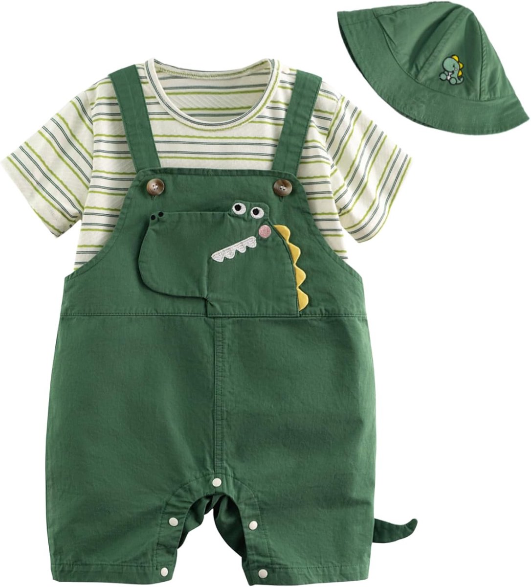 Baby outfit 3-delig - korte mouwen - casual stijl - ideaal voor de zomer - SnelShoppen