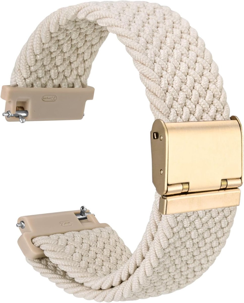 Woven nylon horlogeband 18mm 19mm 20mm 21mm 22mm - verstelbare gesp - gebreid sportief - SnelShoppen