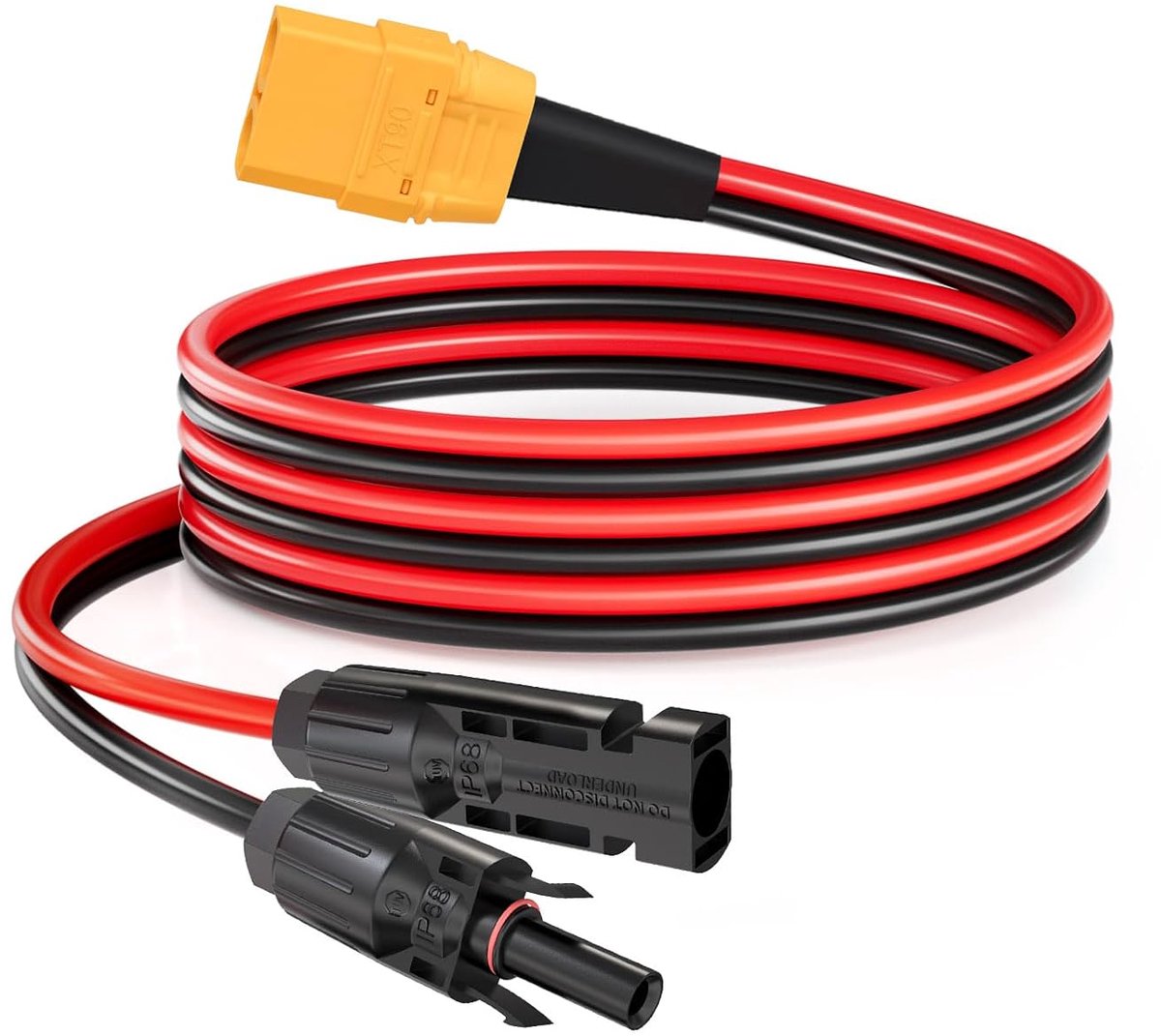 Solar kabel 1.83m XT90 - 10 AWG koper - voor draagbare zonnepanelen - stabiele stroomvoorziening - SnelShoppen