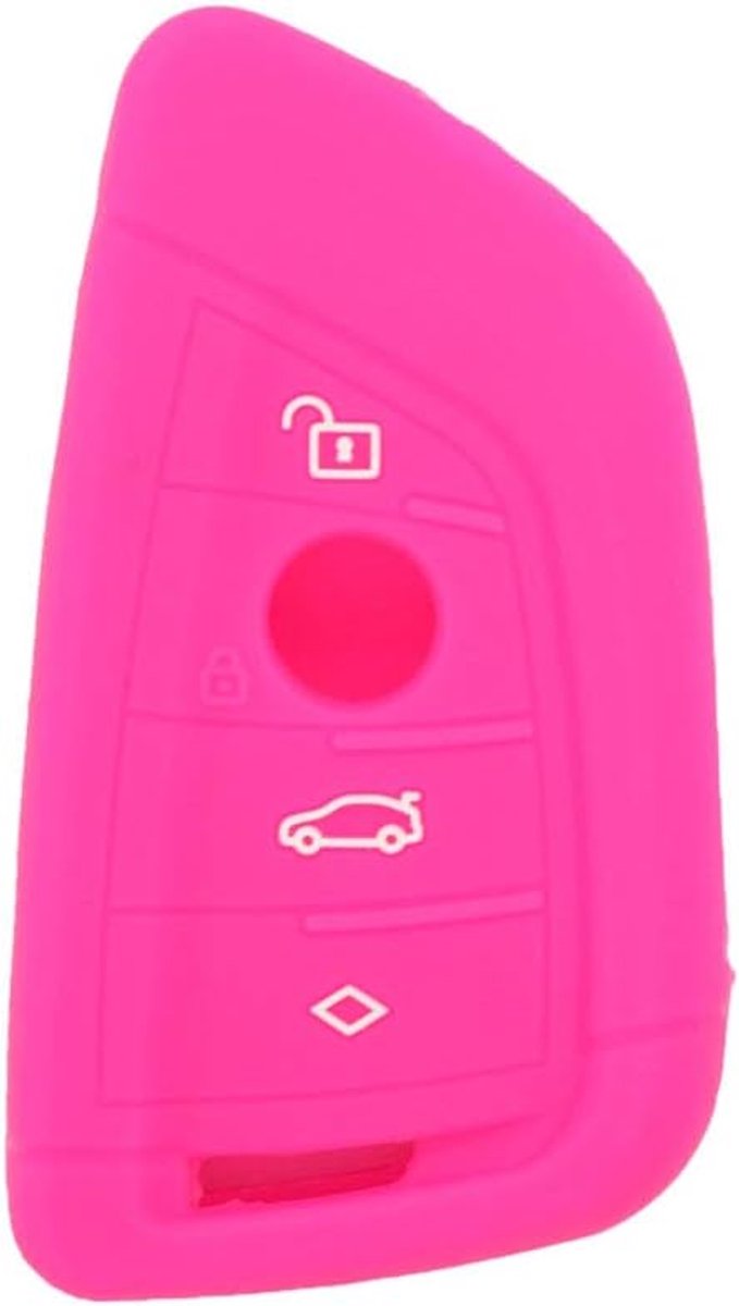 Silicone cover protector case - geschikt voor BMW X1 X3 X4 X5 X6 - roze siliconen - bescherming tegen krassen - SnelShoppen