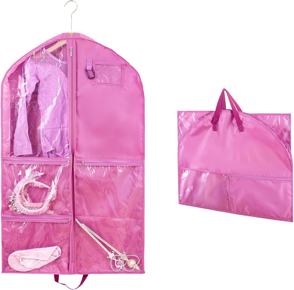 Kledingzak met Veel Vakken - Vouwbare Kinderen Kledinghoes 100 x 60 cm - Handig voor Organisatie - SnelShoppen