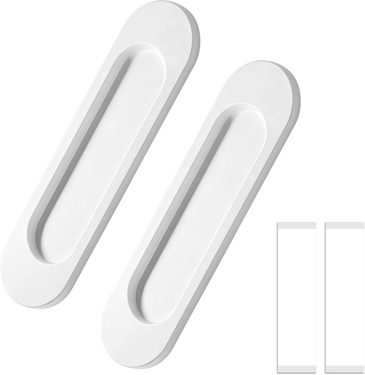 Schuifdeurgrepen 35 x 148 mm - aluminiumlegering - zelfklevend - geen boren nodig - SnelShoppen