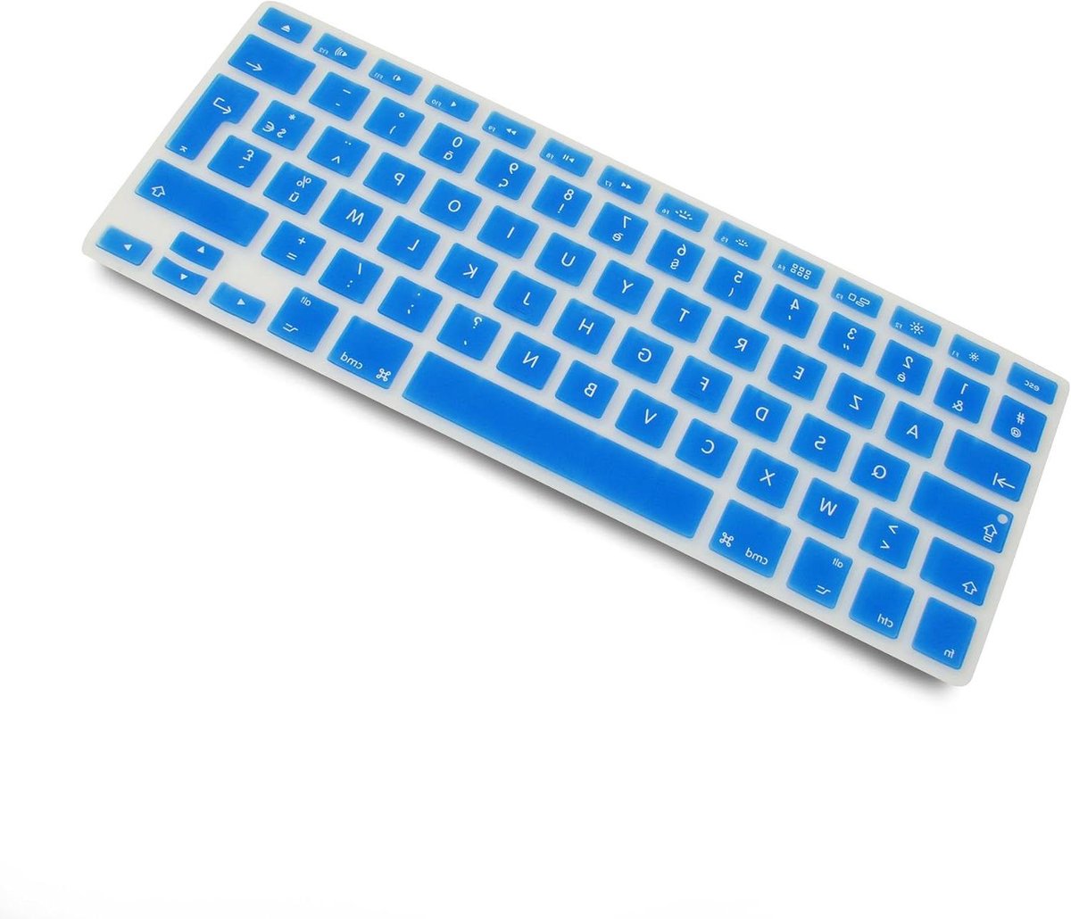 Toetsenbordbescherming Siliconen - Toetsenbordhoes AZERTY - Toetsenbord Beschermen - Extra Dun Antislip - MacBook Pro/Air/iMac - Blauw