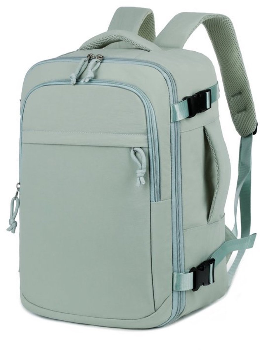 Reisrugzak voor handbagage – Geschikt als handbagage – Geschikt voor reizen en dagelijks gebruik – Rugzak voor dames en heren – 40x30x20 cm – Unisex – Groente