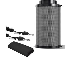 Carbon Filter 200x500 mm, Actieve Koolstoffilter voor Growbox Afzuiger met Voorfilter