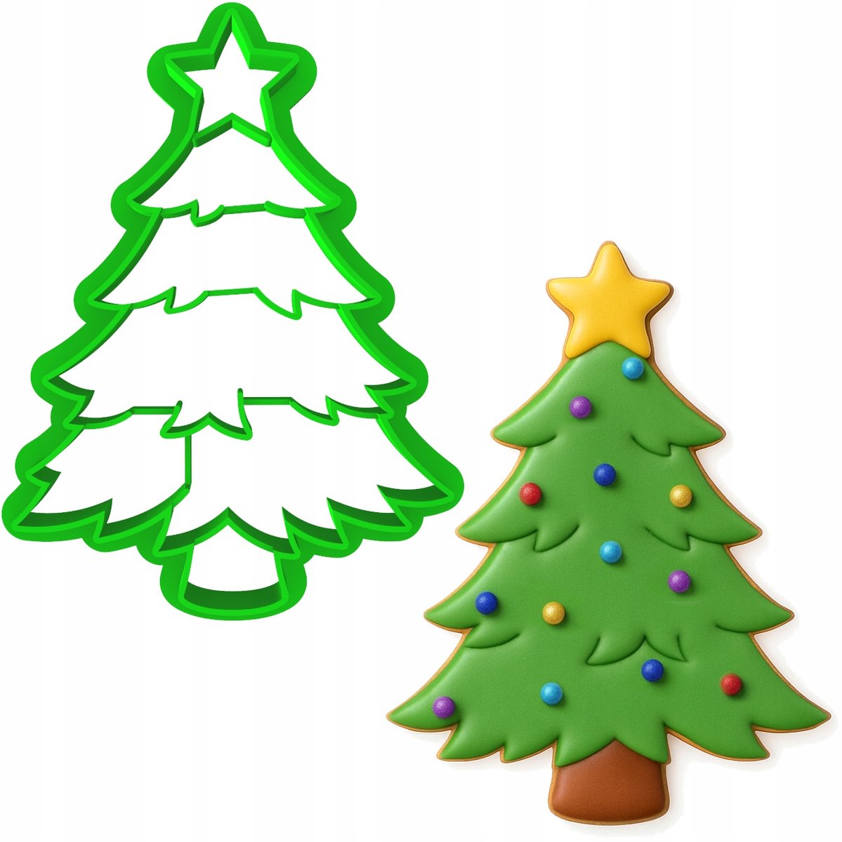 Koekjesvorm kerstboom 8cm - Perfect voor kerstkoekjes en koekjes